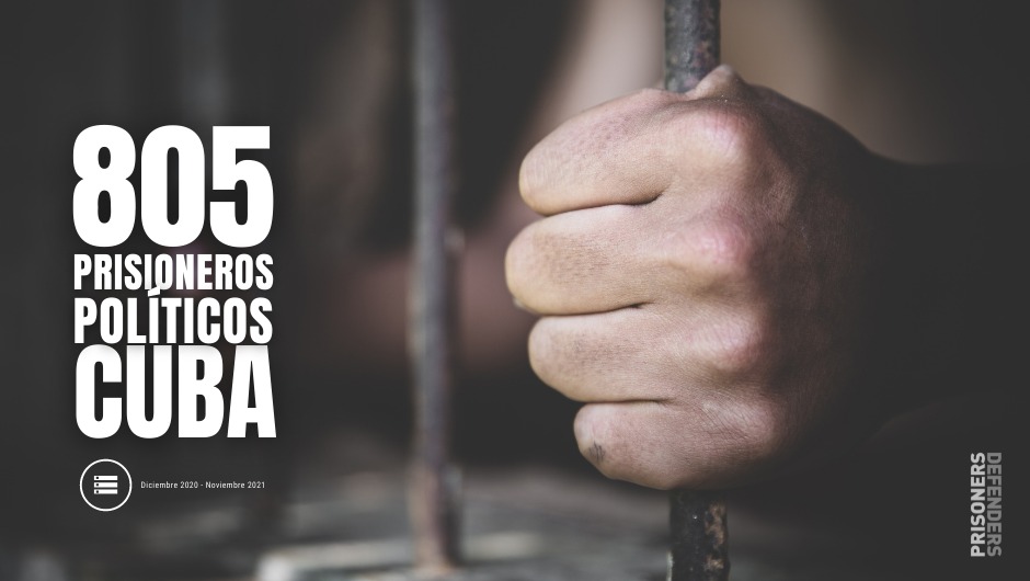 805 Presos políticos en Cuba