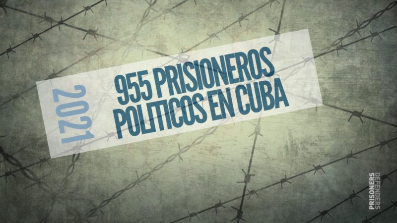 955 prisioneros políticos en Cuba