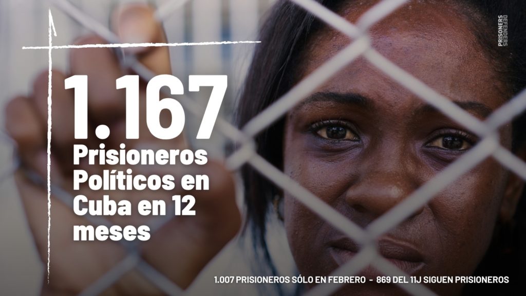 1167 prisioneros políticos en Cuba